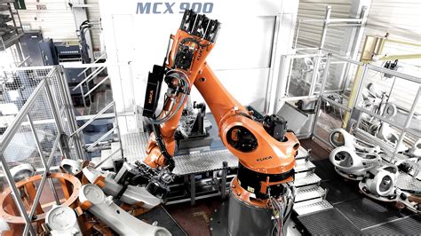 cnc beladen|Roboterbasiertes Beladen von Maschinen .